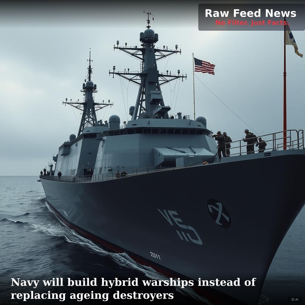 Navy will build hybrid warships instead of replacing ageing destroyers