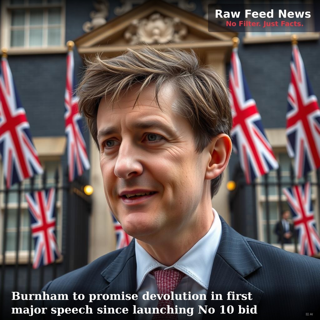 Burnham to promise devolution in first major speech since launching No 10 bid