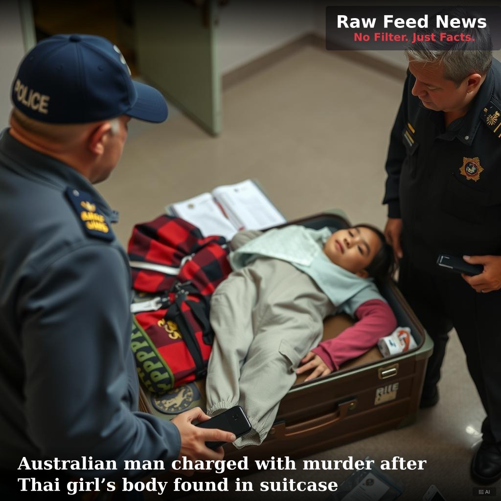 Australian man charged with murder after Thai girl’s body found in suitcase