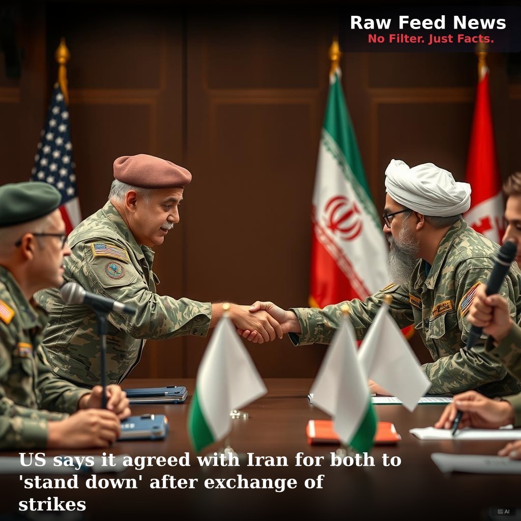 US says it agreed with Iran for both to 'stand down' after exchange of strikes