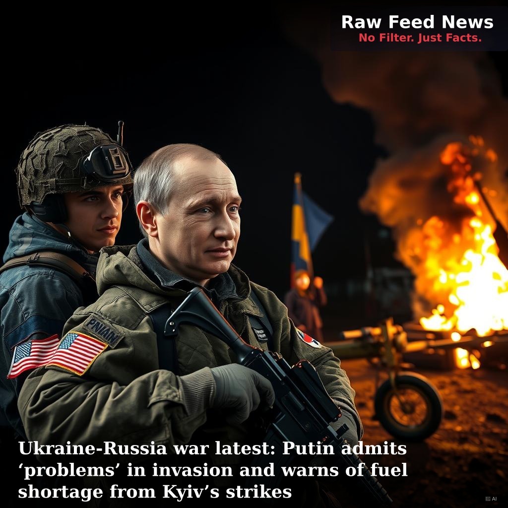 Ukraine-Russia war latest: Putin admits ‘problems’ in invasion and warns of fuel shortage from Kyiv’s strikes