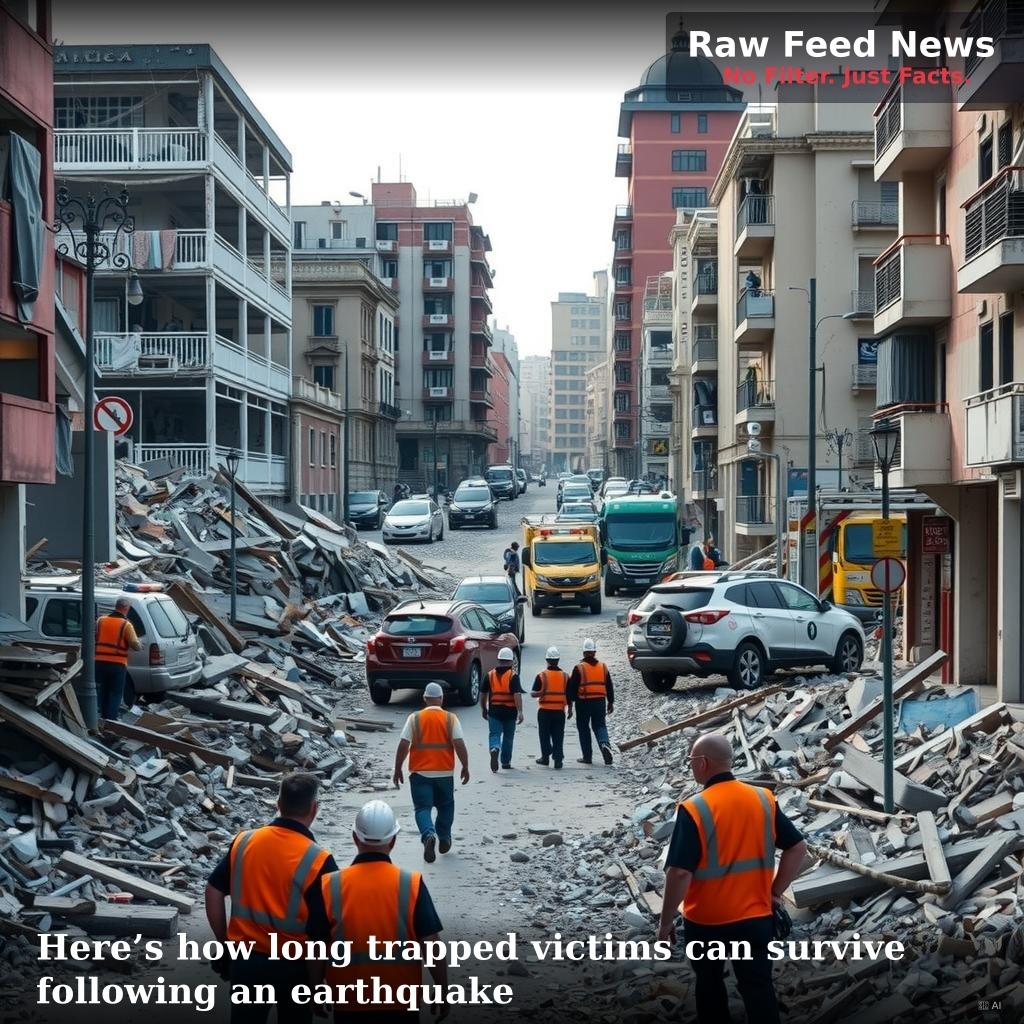 Here’s how long trapped victims can survive following an earthquake