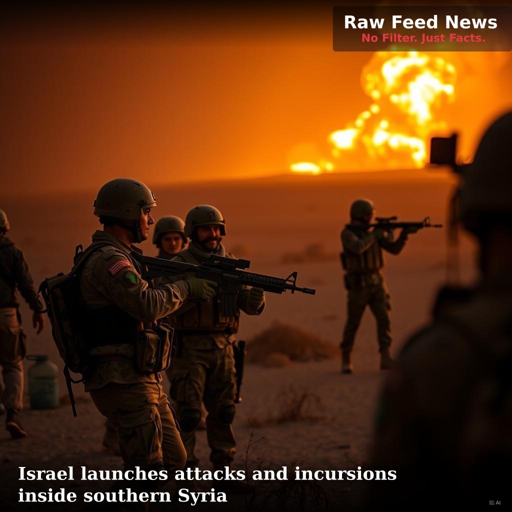 Israel launches attacks and incursions inside southern Syria