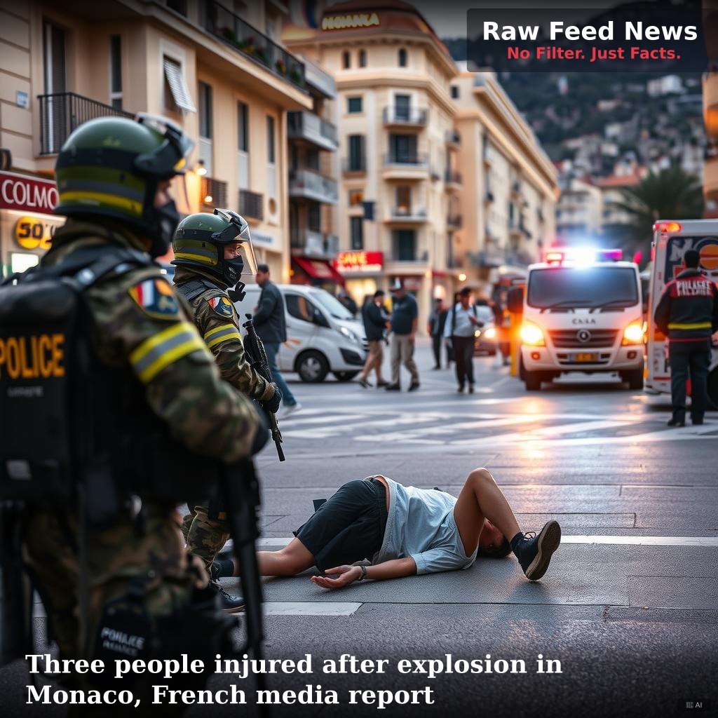 Three people injured after explosion in Monaco, French media report