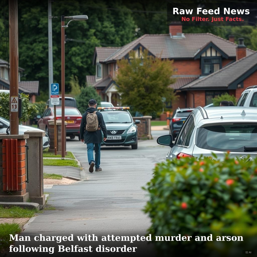 Man charged with attempted murder and arson following Belfast disorder