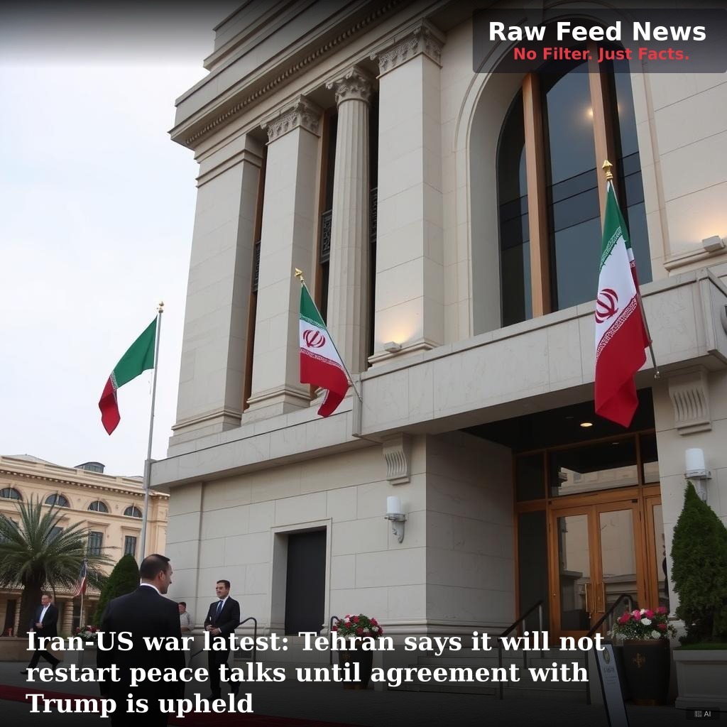 Iran-US war latest: Tehran says it will not restart peace talks until agreement with Trump is upheld