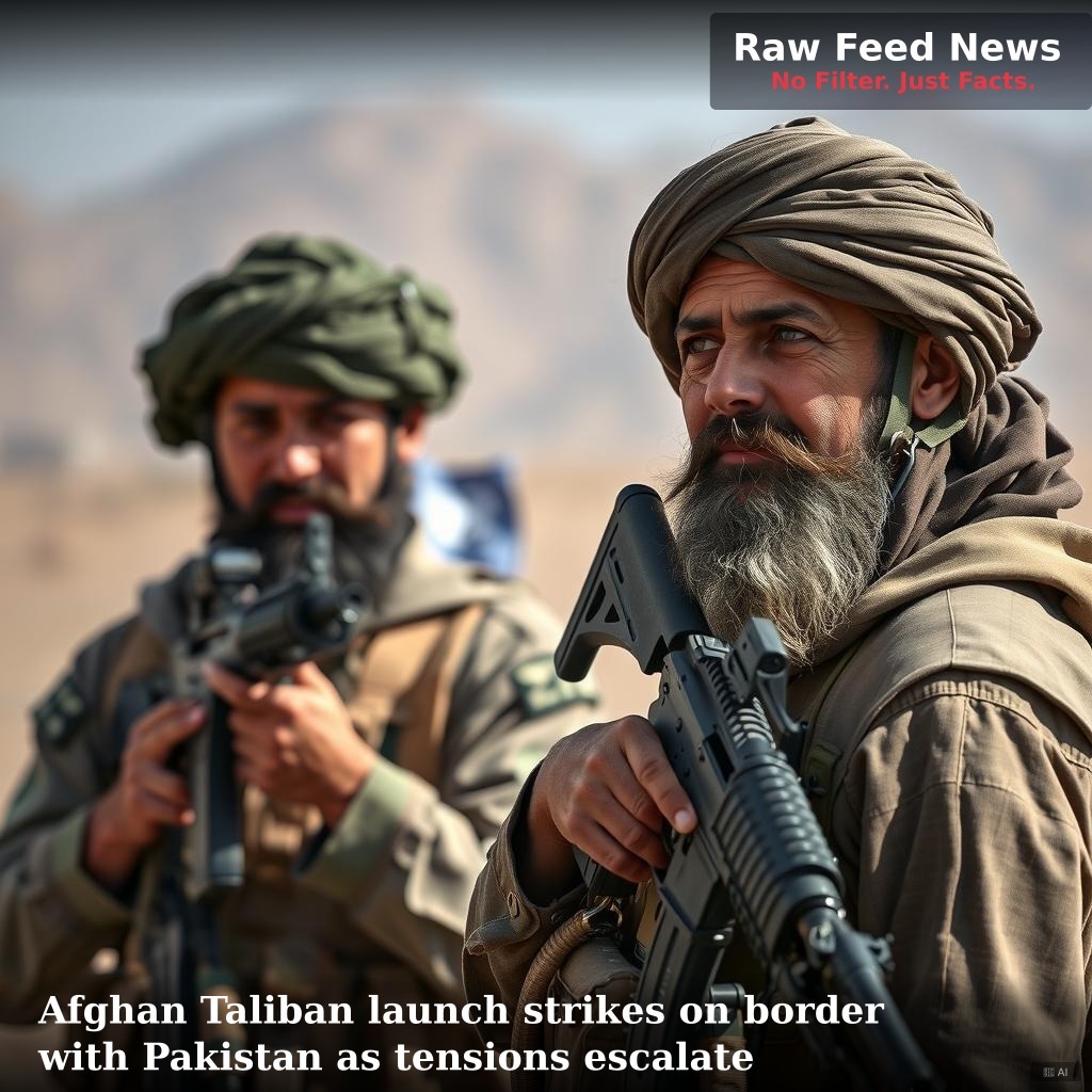 Afghan Taliban launch strikes on border with Pakistan as tensions escalate