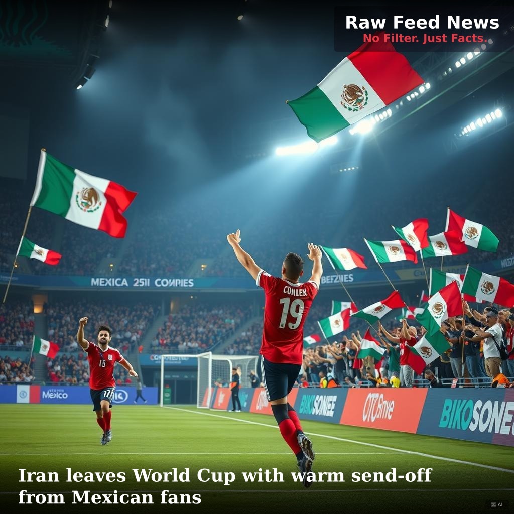 Iran leaves World Cup with warm send-off from Mexican fans