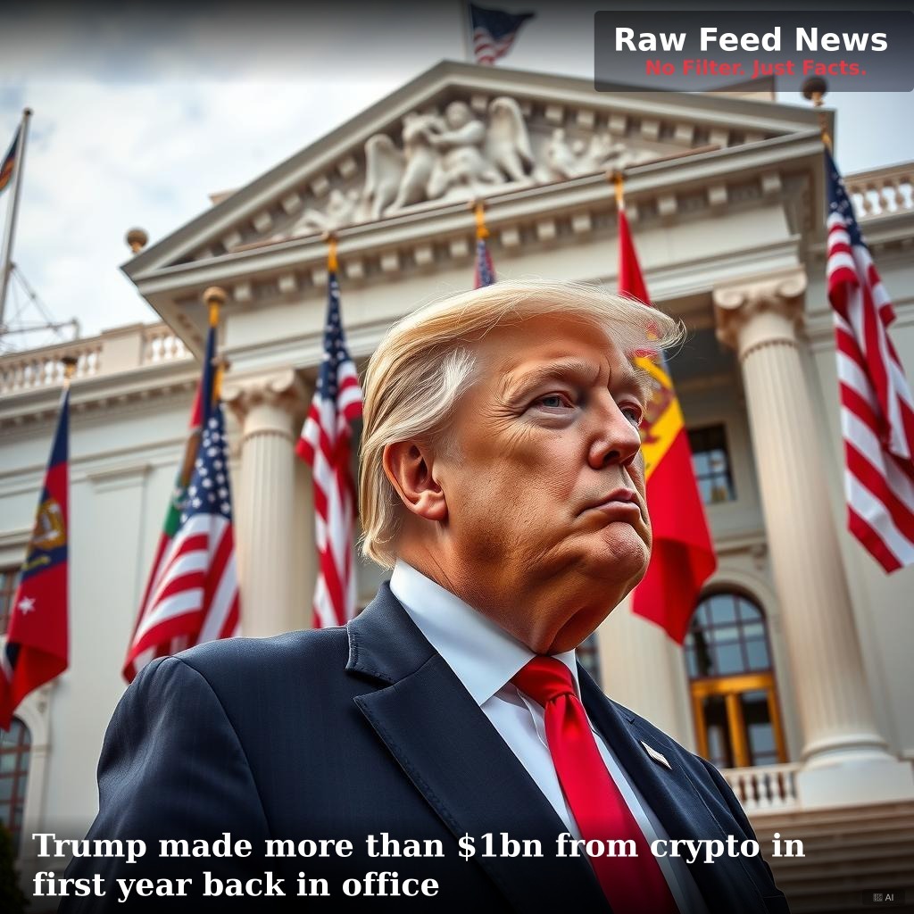 Trump made more than $1bn from crypto in first year back in office