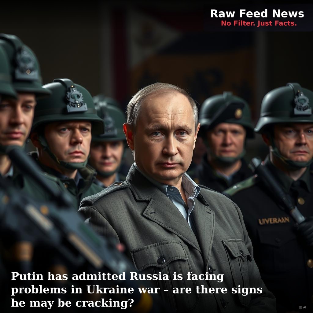 Putin has admitted Russia is facing problems in Ukraine war – are there signs he may be cracking?