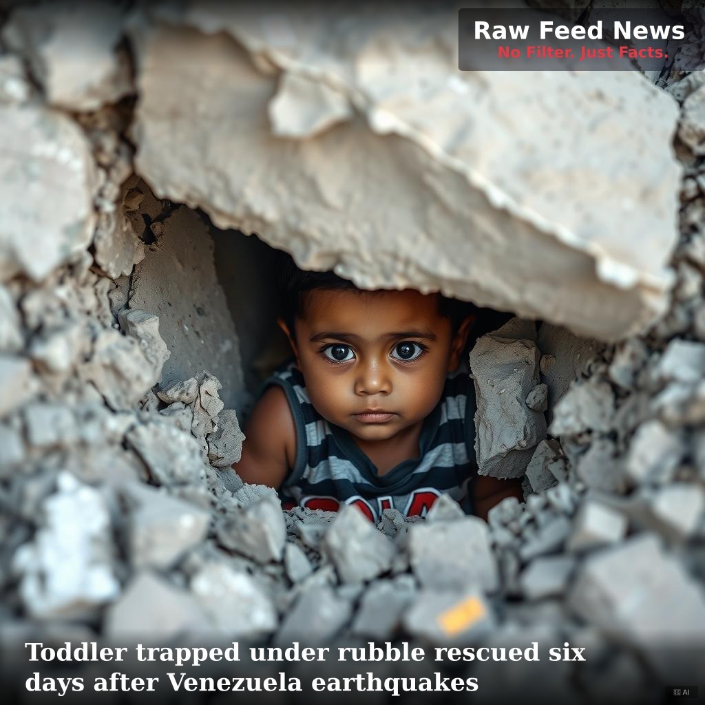 Toddler trapped under rubble rescued six days after Venezuela earthquakes