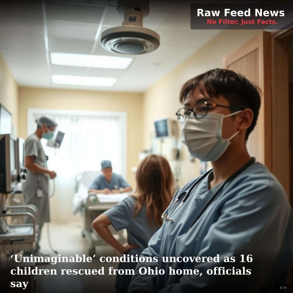 ‘Unimaginable’ conditions uncovered as 16 children rescued from Ohio home, officials say