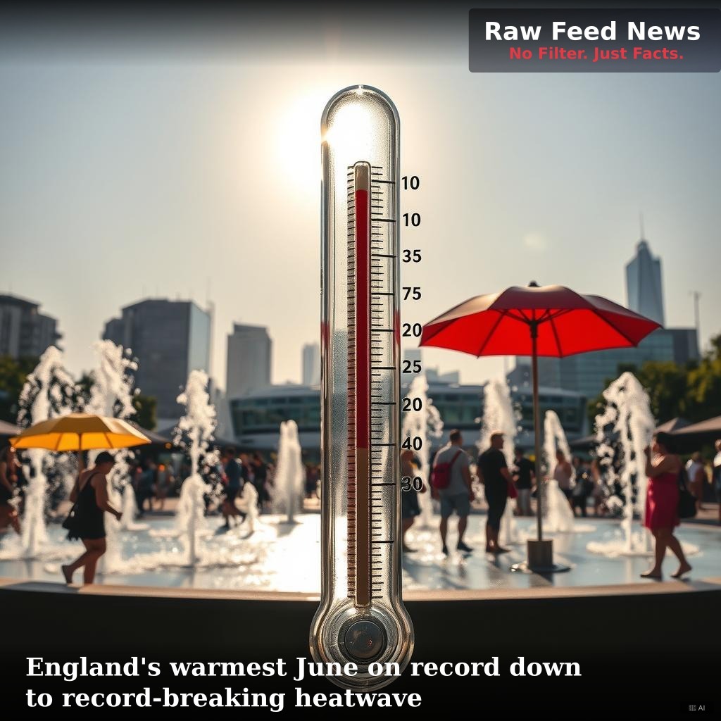 England's warmest June on record down to record-breaking heatwave