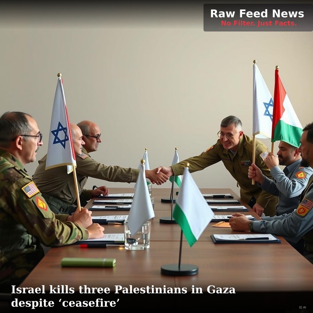 Israel kills three Palestinians in Gaza despite ‘ceasefire’