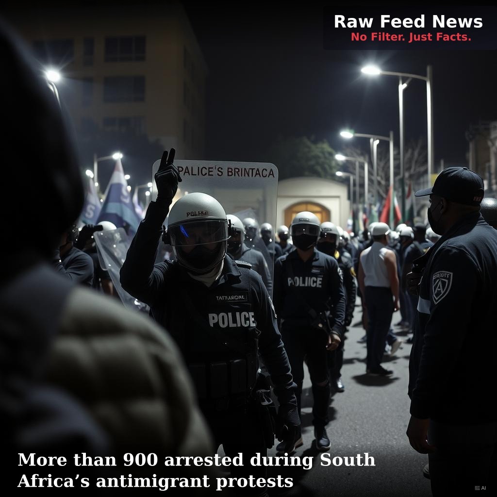 More than 900 arrested during South Africa’s antimigrant protests
