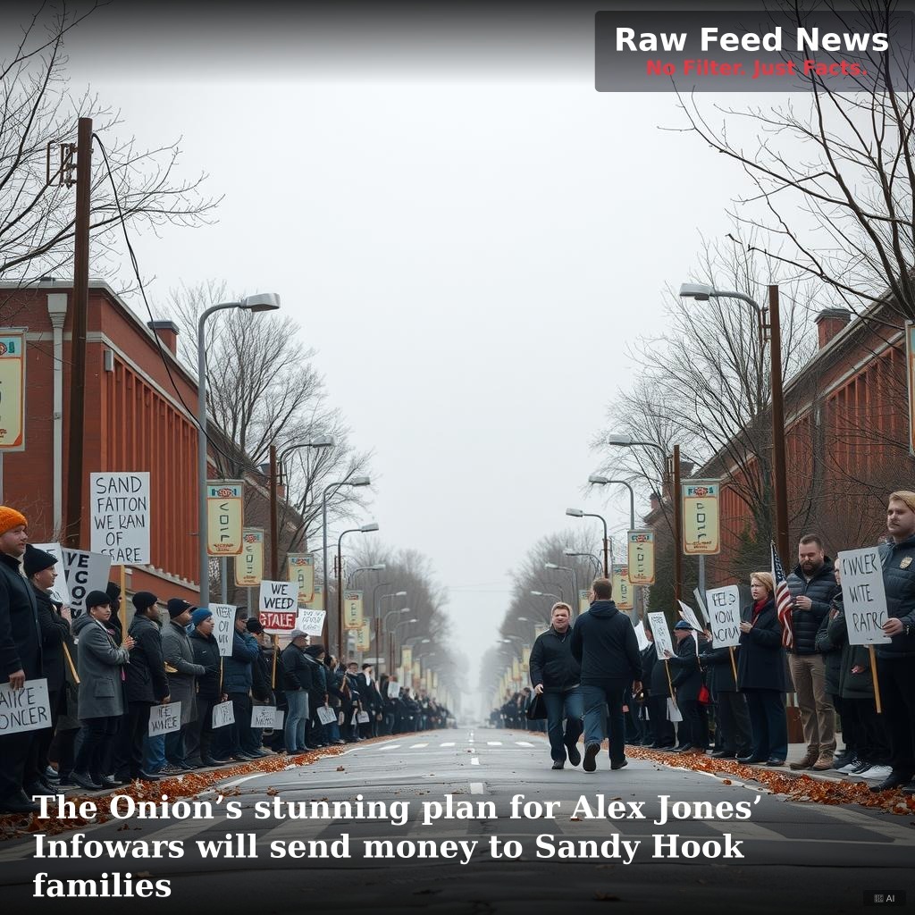 The Onion’s stunning plan for Alex Jones’ Infowars will send money to Sandy Hook families