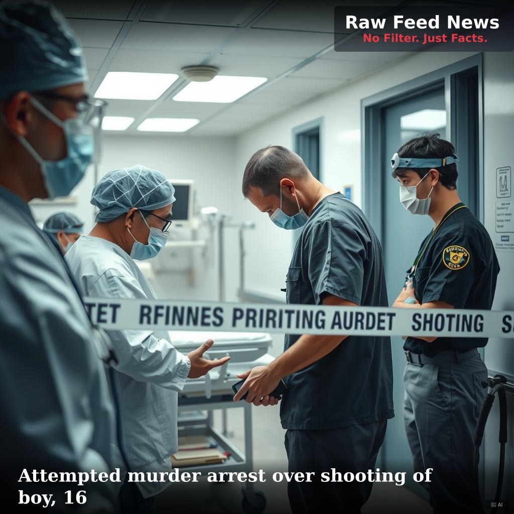 Attempted murder arrest over shooting of boy, 16