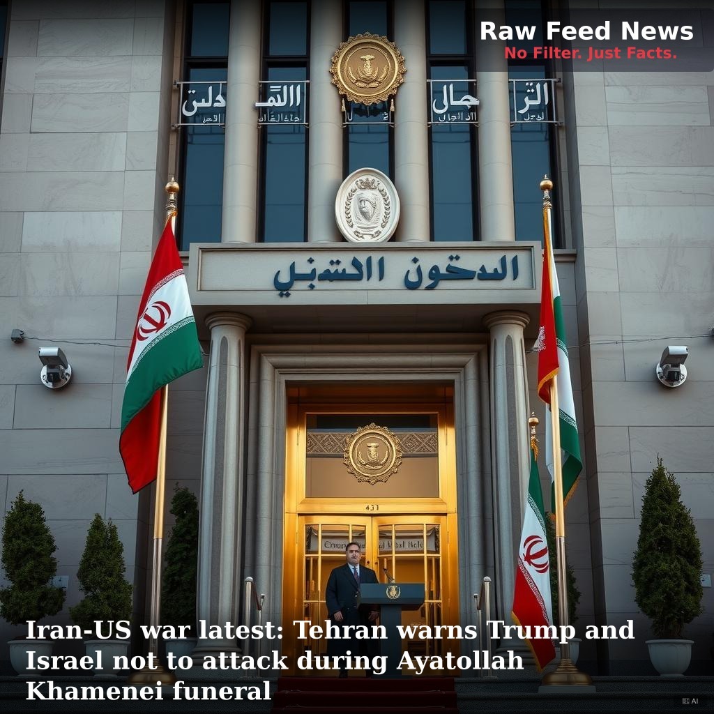 Iran-US war latest: Tehran warns Trump and Israel not to attack during Ayatollah Khamenei funeral