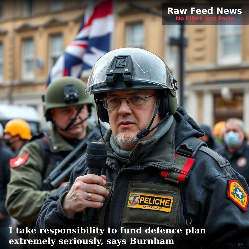 I take responsibility to fund defence plan extremely seriously, says Burnham