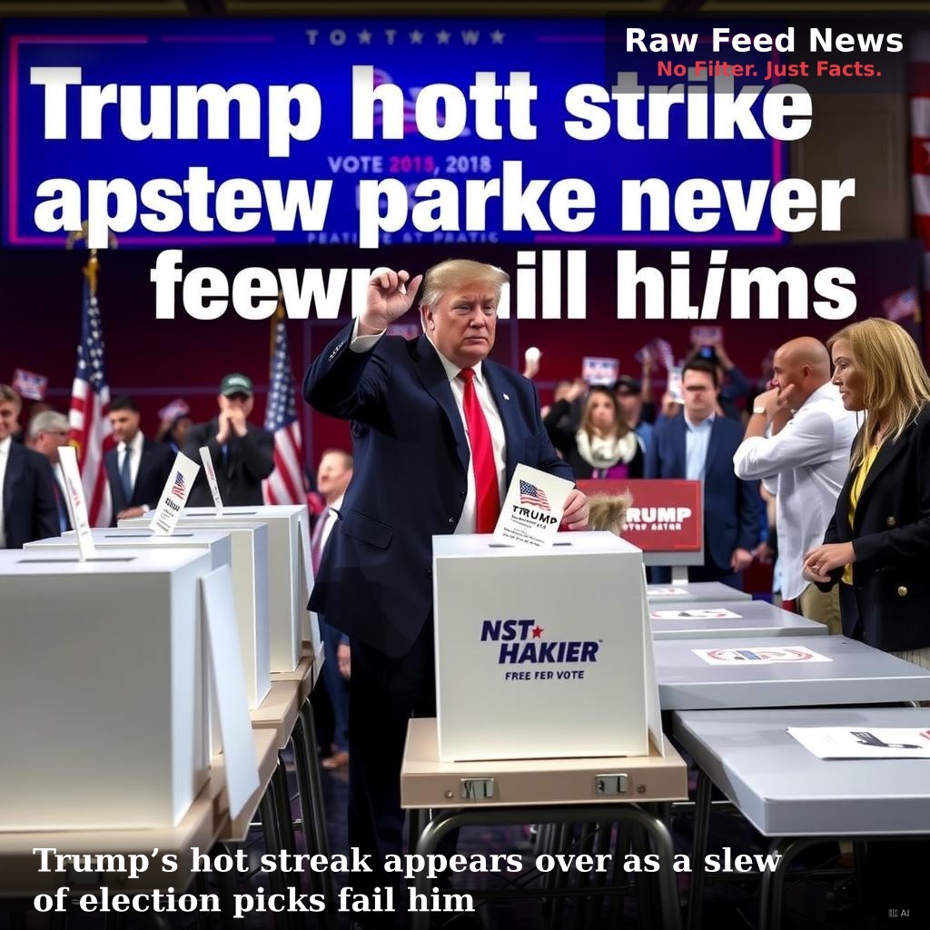 Trump’s hot streak appears over as a slew of election picks fail him