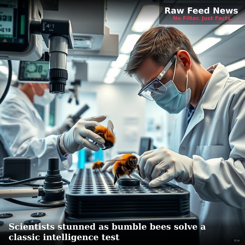 Scientists stunned as bumble bees solve a classic intelligence test