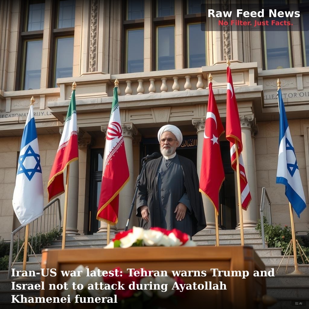 Iran-US war latest: Tehran warns Trump and Israel not to attack during Ayatollah Khamenei funeral