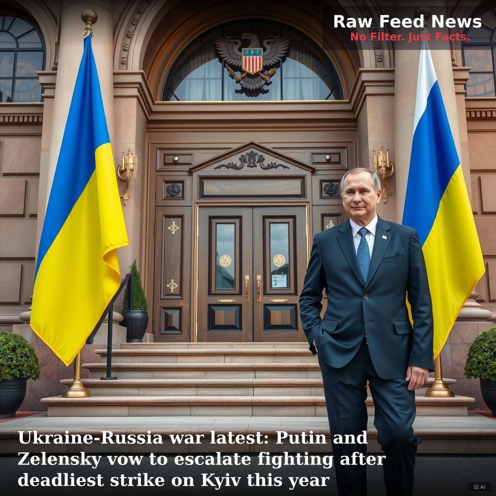 Ukraine-Russia war latest: Putin and Zelensky vow to escalate fighting after deadliest strike on Kyiv this year
