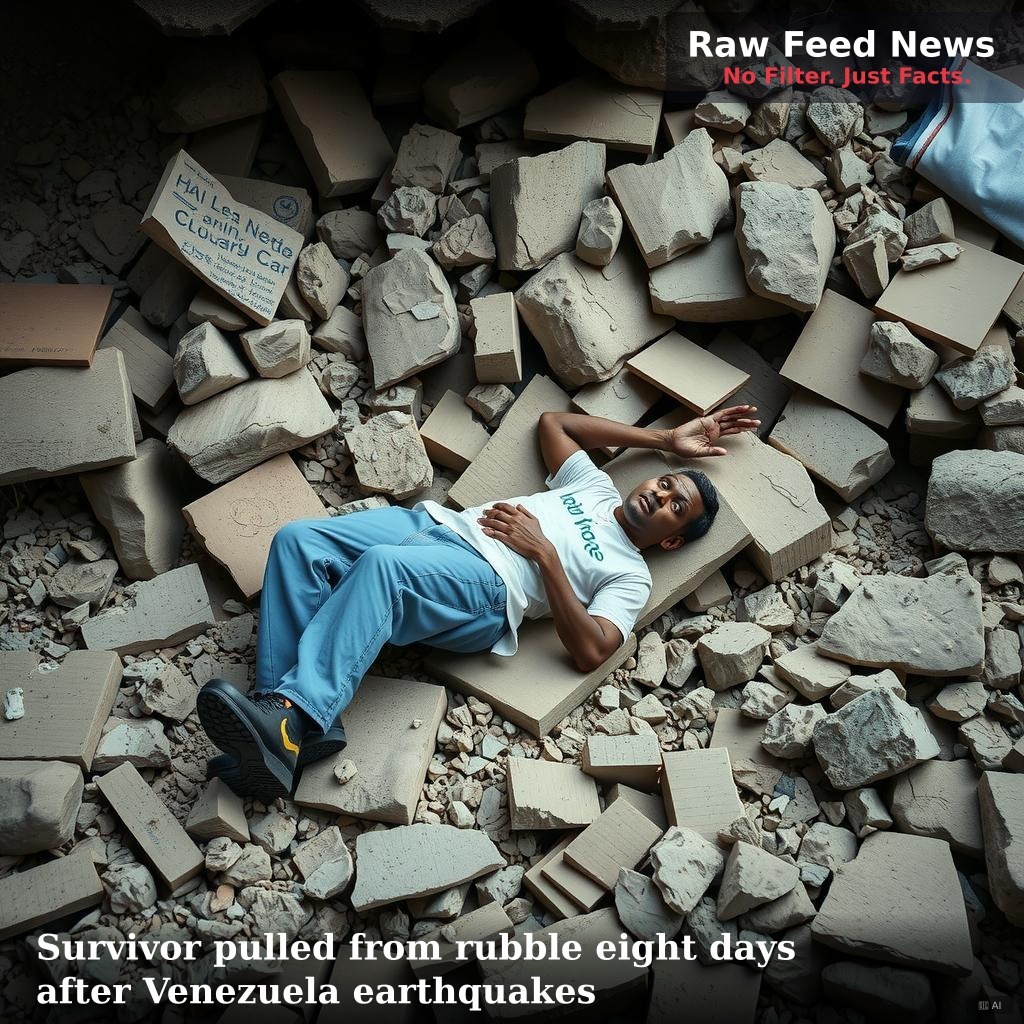 Survivor pulled from rubble eight days after Venezuela earthquakes