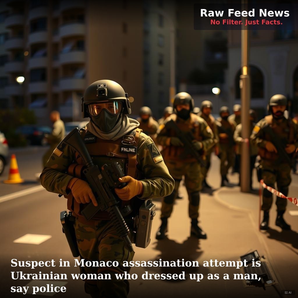 Suspect in Monaco assassination attempt is Ukrainian woman who dressed up as a man, say police
