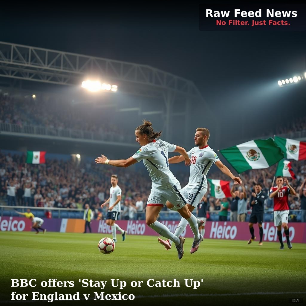 BBC offers 'Stay Up or Catch Up' for England v Mexico