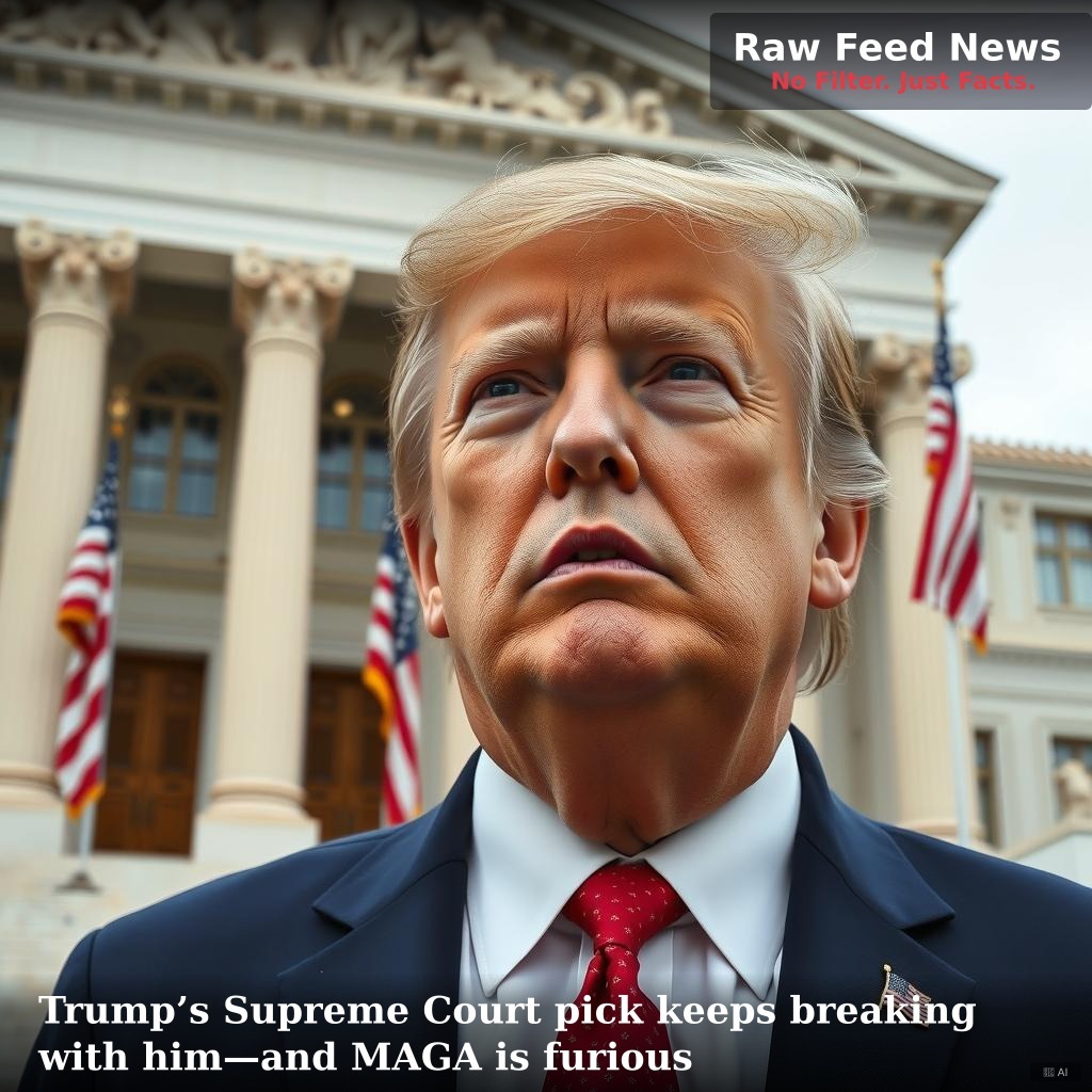 Trump’s Supreme Court pick keeps breaking with him—and MAGA is furious