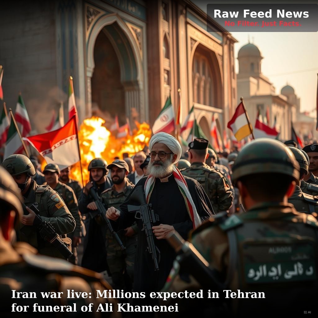 Iran war live: Millions expected in Tehran for funeral of Ali Khamenei