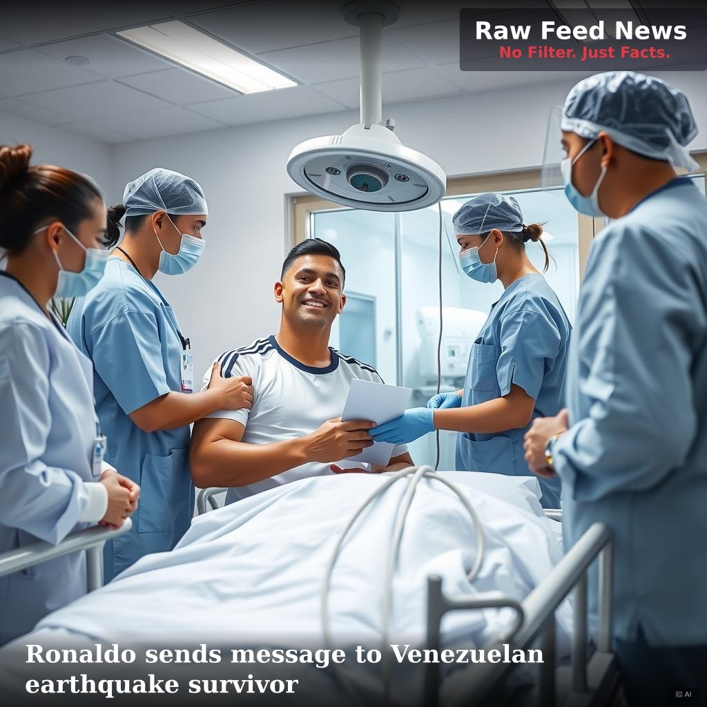 Ronaldo sends message to Venezuelan earthquake survivor