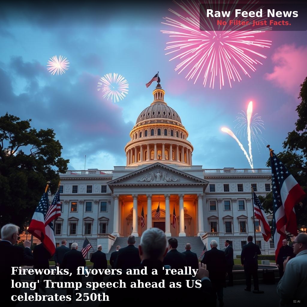 Fireworks, flyovers and a 'really long' Trump speech ahead as US celebrates 250th