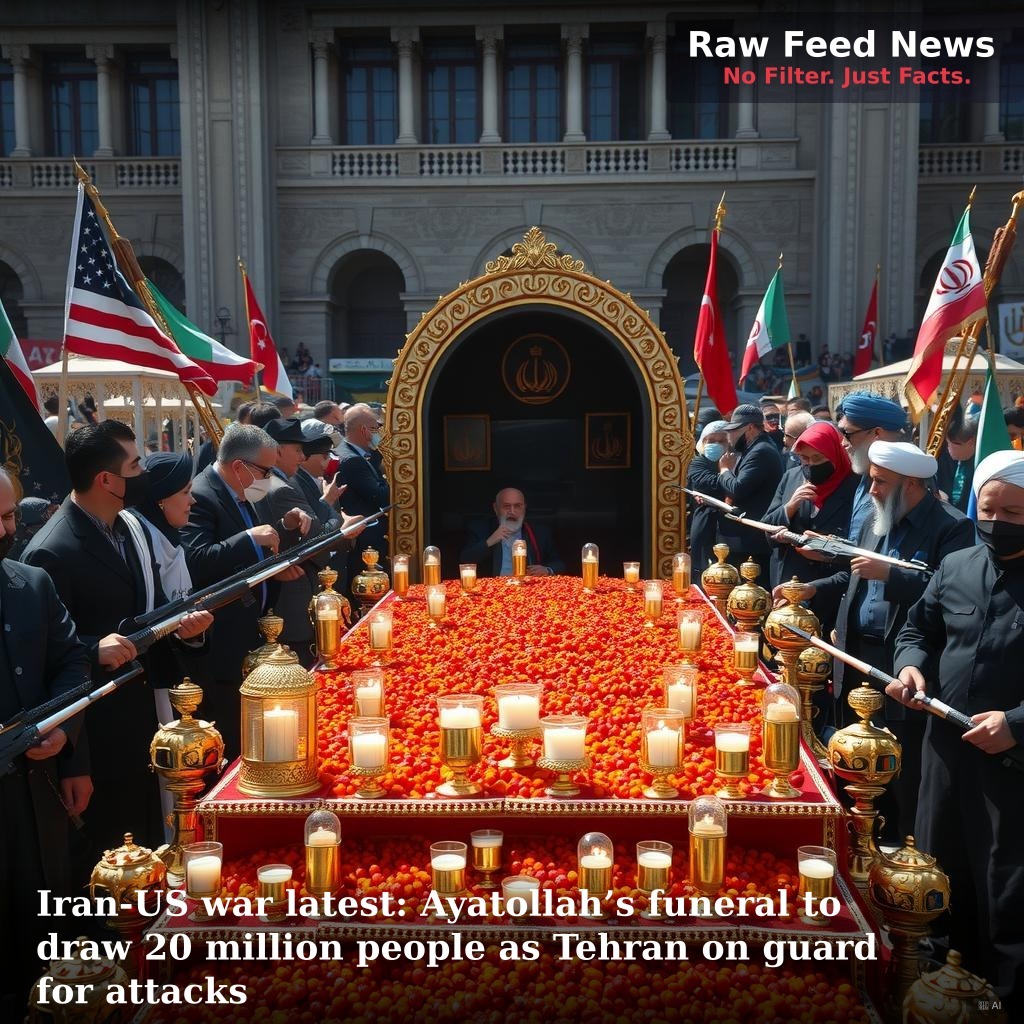 Iran-US war latest: Ayatollah’s funeral to draw 20 million people as Tehran on guard for attacks