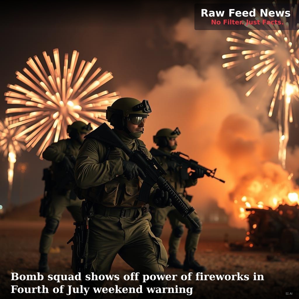 Bomb squad shows off power of fireworks in Fourth of July weekend warning