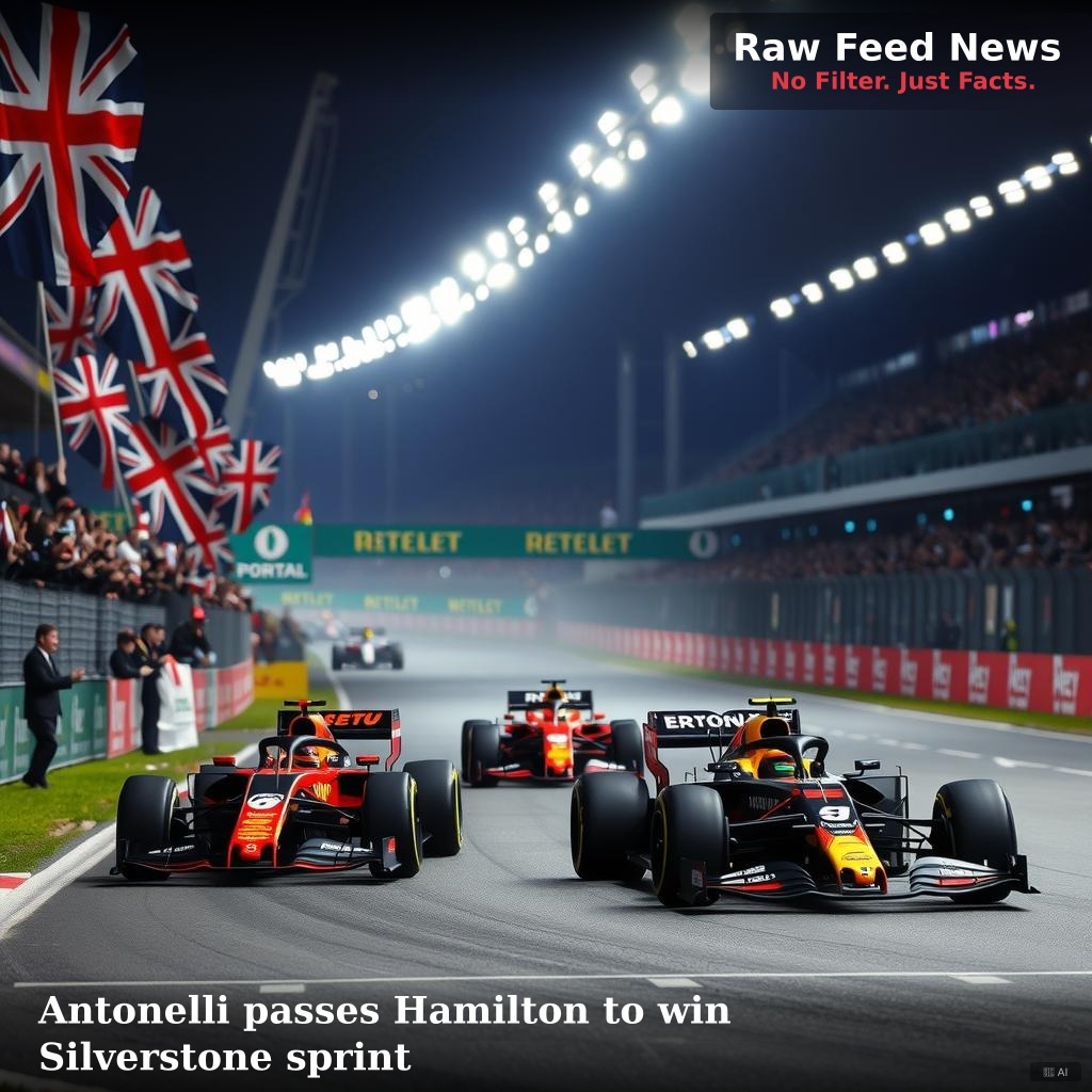 Antonelli passes Hamilton to win Silverstone sprint