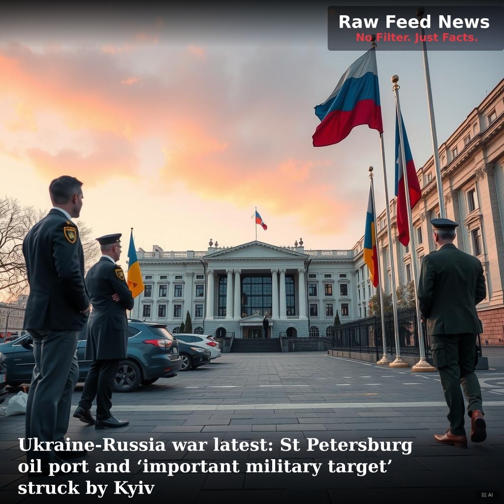 Ukraine-Russia war latest: St Petersburg oil port and ‘important military target’ struck by Kyiv