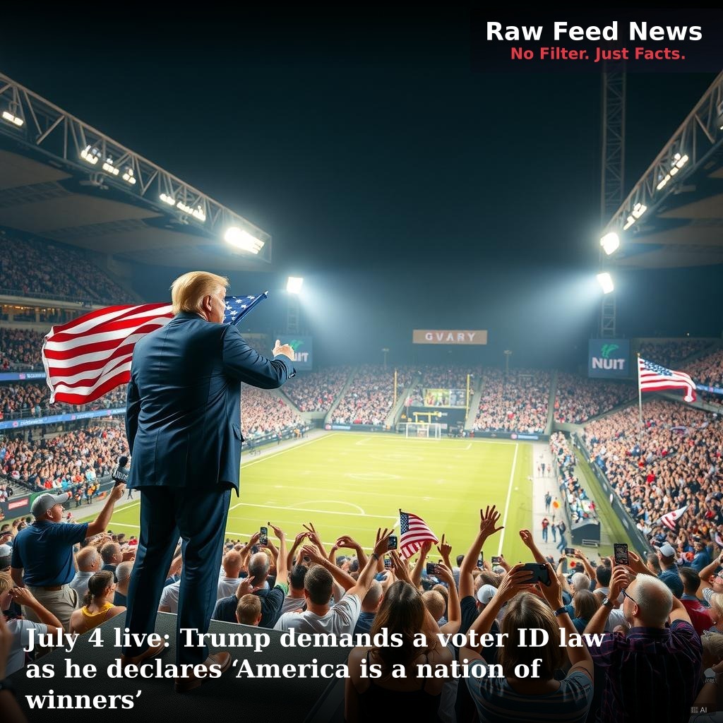 July 4 live: Trump demands a voter ID law as he declares ‘America is a nation of winners’