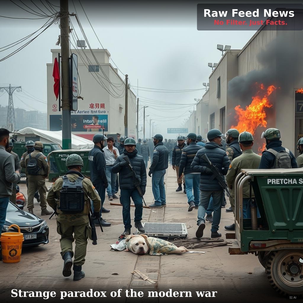 Strange paradox of the modern war