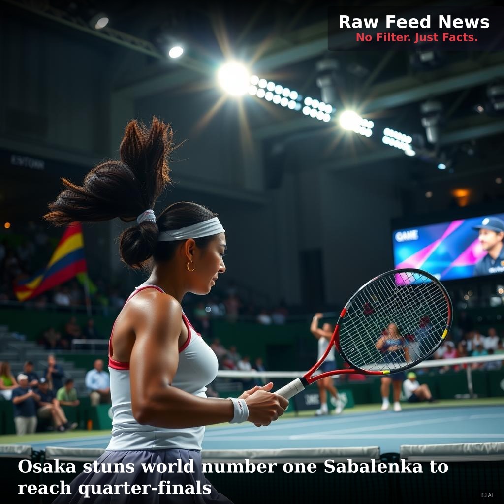 Osaka stuns world number one Sabalenka to reach quarter-finals