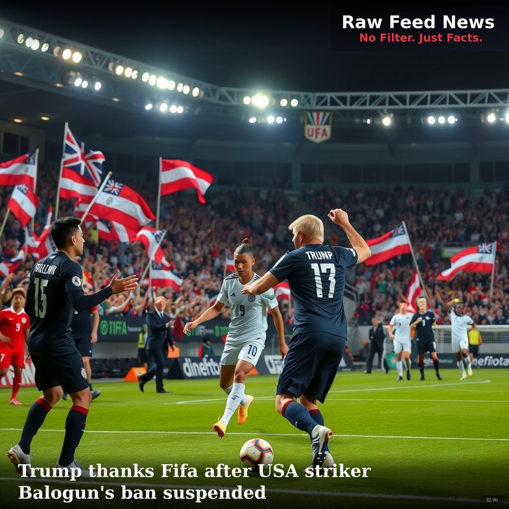 Trump thanks Fifa after USA striker Balogun's ban suspended
