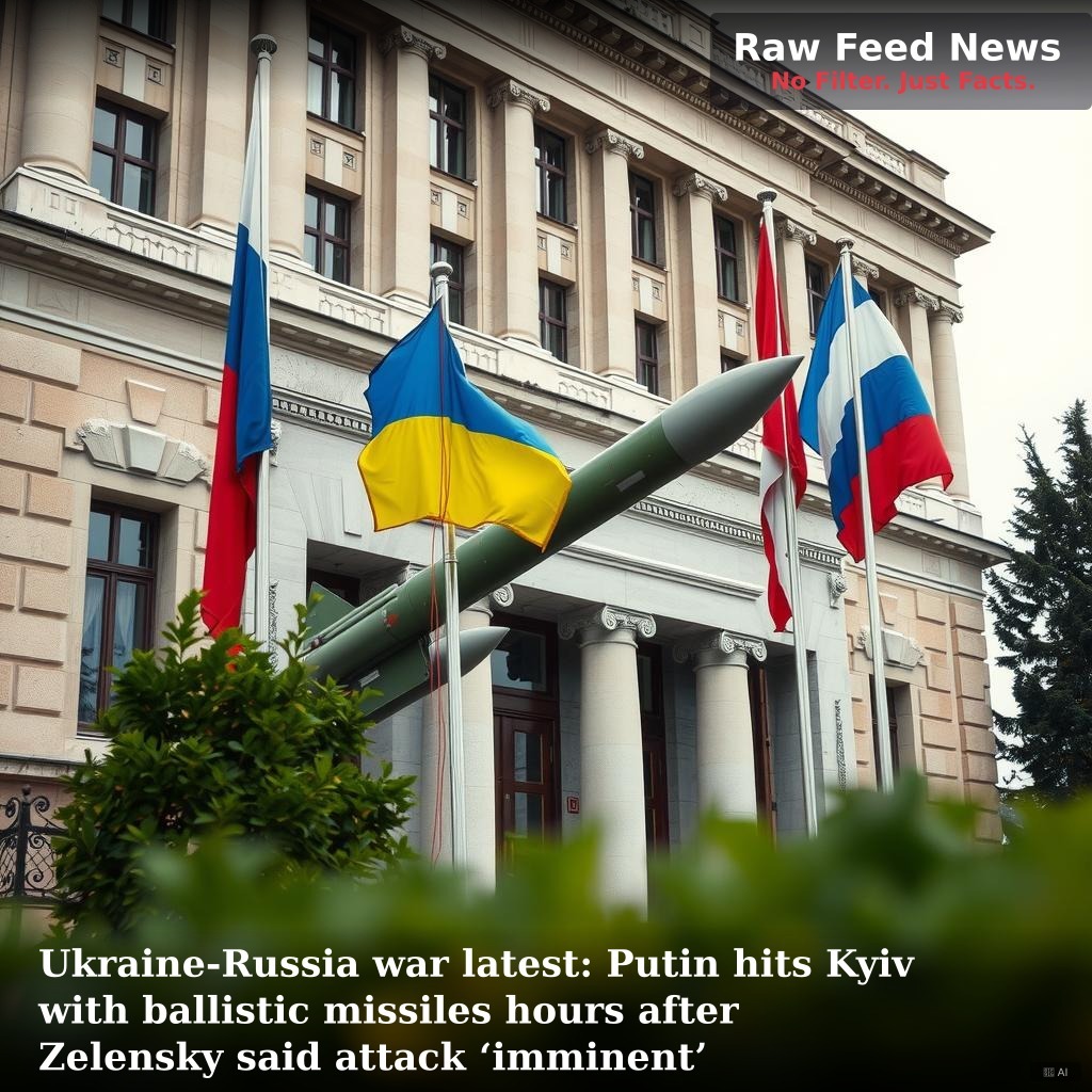 Ukraine-Russia war latest: Putin hits Kyiv with ballistic missiles hours after Zelensky said attack ‘imminent’