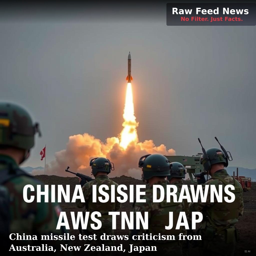 China missile test draws criticism from Australia, New Zealand, Japan
