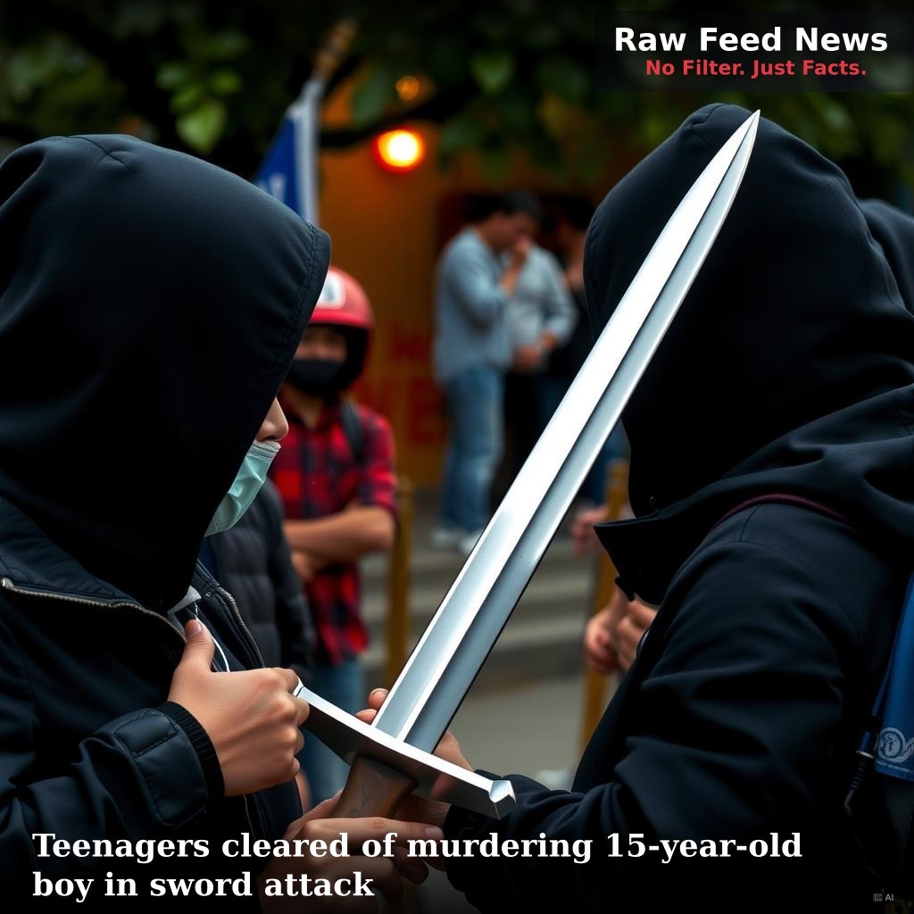 Teenagers cleared of murdering 15-year-old boy in sword attack