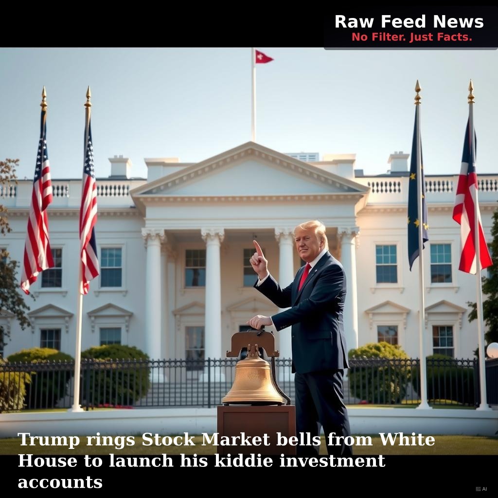 Trump rings Stock Market bells from White House to launch his kiddie investment accounts