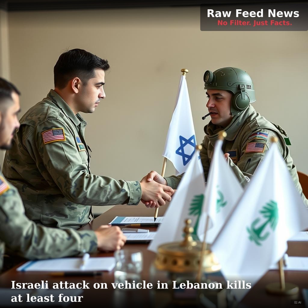 Israeli attack on vehicle in Lebanon kills at least four