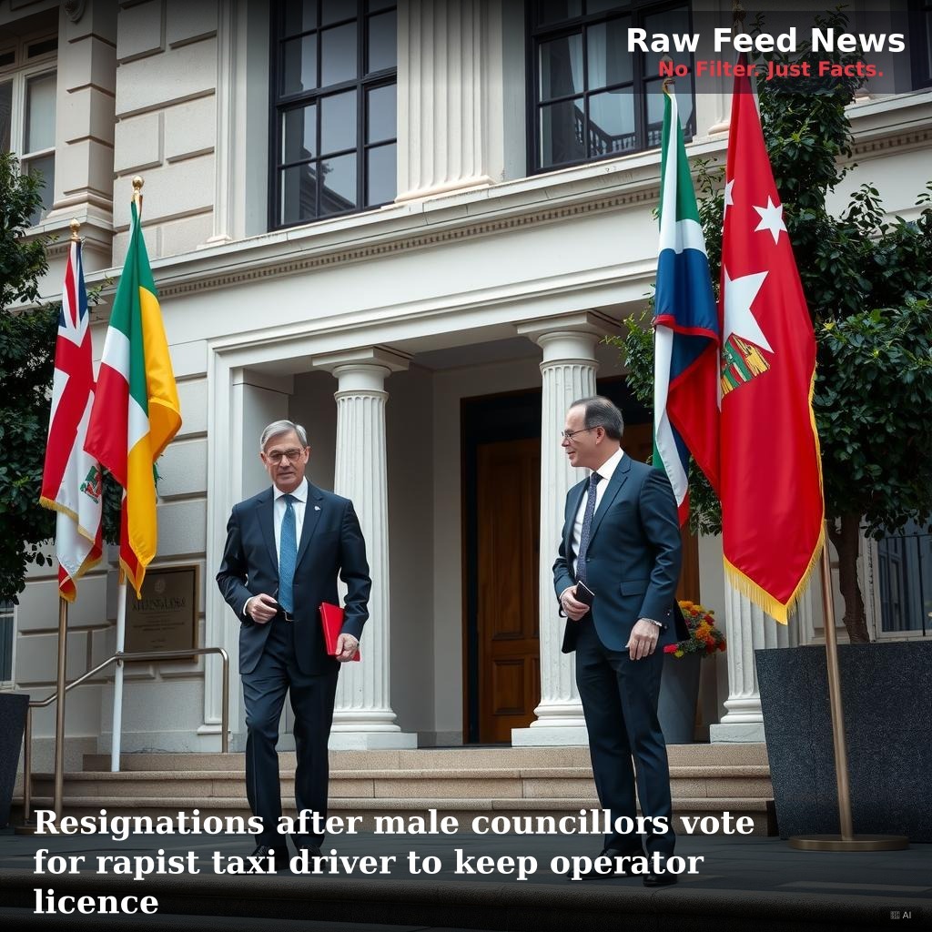 Resignations after male councillors vote for rapist taxi driver to keep operator licence