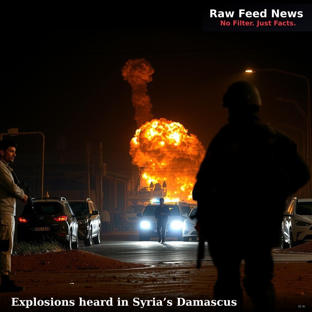 Explosions heard in Syria’s Damascus