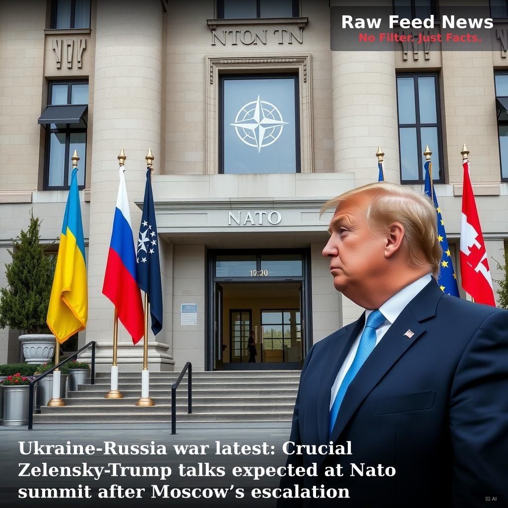 Ukraine-Russia war latest: Crucial Zelensky-Trump talks expected at Nato summit after Moscow’s escalation